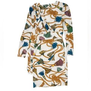 Moschino Couture Tassels Printed Dress